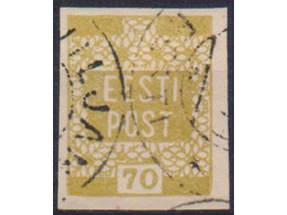 Эстония. 70 эстонских пенни. Почтовая марка 1919г.