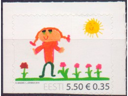 Эстония. День ребенка. Почтовая марка 2010г.