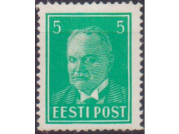 Эстония. Президент Константин Пятс. Почтовая марка 1936г.
