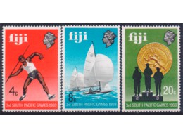Фиджи. Спортивные Игры. Порт-Норсби. Серия марок 1969г.