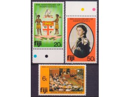 Фиджи. Десятая годовщина. Почтовые марки 1980г.