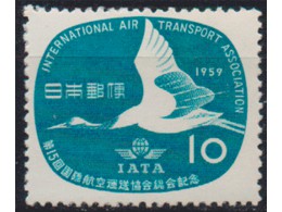 Япония. Авиация. Почтовая марка 1959г.