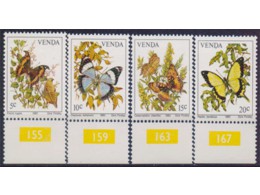 Южная Африка. Венда. Бабочки. Серия марок 1980г.