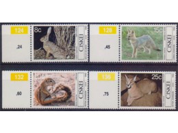 Южная Африка. Сискей. Животные. Серия марок 1982г.