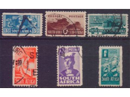 Южная Африка. Почтовые марки 1942-1943гг.