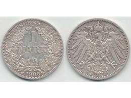 Германия. 1 марка 1906г.