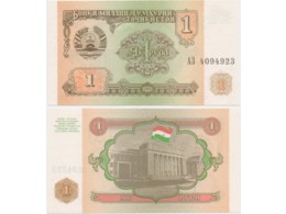 Таджикистан. Банкнота один рубль 1994г.