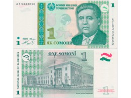 Таджикистан. 1 сомони 1999г.