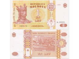 Молдавия. 1 лея 1995г.