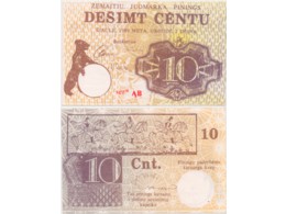 Литва. 10 центов 1989г.