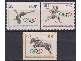 Германия (ГДР). Спорт. Почтовые марки 1964г.