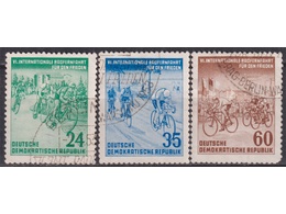 Германия (ГДР). Спорт. Серия марок 1953г.