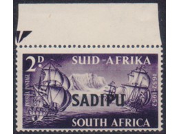 Южная Африка. Парусники. Почтовая марка 1952г.