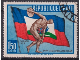Гаити. Спорт. Почтовая марка 1959г.