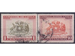 Чили. Герб. Почтовые марки 1960г.