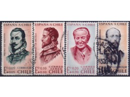 Чили. Известные люди. Серия марок 1961г.