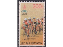 Индонезия. Велоспорт. Почтовая марка 1993г.