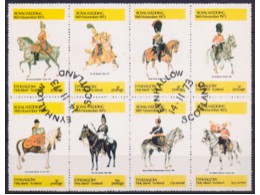 Шотландия. Военное дело. Почтовые марки 1973г.