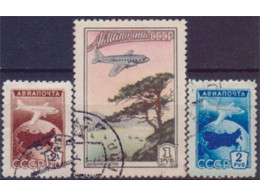 Авиапочта. Серия марок 1955г.
