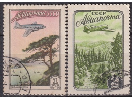 Авиапочта. Серия марок 1955г.