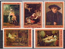 Рембрандт. Серия марок 1976г.