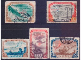 Стройки коммунизма. Серия марок 1951г.