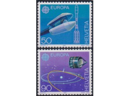 Швейцария. Космос. Серия марок 1991г.