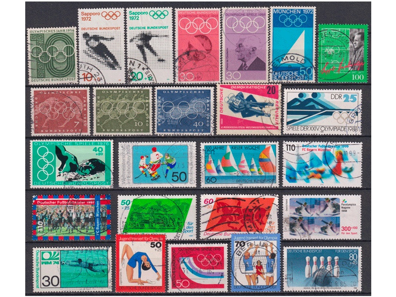 Германия. Спорт. Набор почтовых марок.