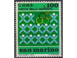 Сан-Марино. Спорт. Почтовая марка 1973г.