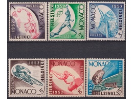 Монако. Олимпиада. Почтовые марки 1952г.
