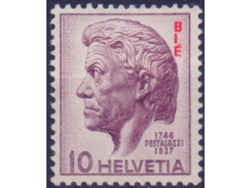 Швейцария. Песталоцци. Почтовая марка 1946г.