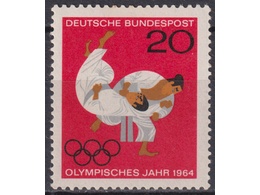 Германия (ФРГ). Спорт. Почтовая марка 1964г.