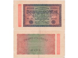 Германия. Банкнота 20000 марок 1923г.