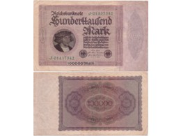 Германия. Банкнота 100000 марок 1923г.