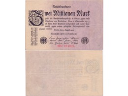Германия. 2 миллиона немецких марок 1923г.
