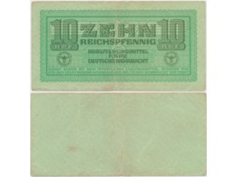 Германия. Банкнота 10 рейхспфеннигов 1942г.