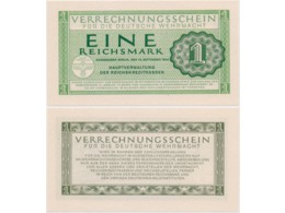 Германия. Банкнота 1 рейхсмарка 1944г.
