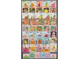Куба. Цветочные растения. Почтовые марки.