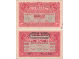 Австрия. Банкнота 2 кроны 1919г.