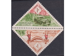 Республика Конго. Транспорт. Почтовые марки 1961г.