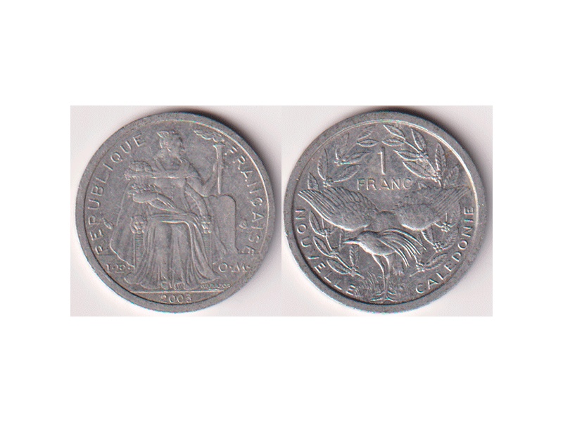 Новая Каледония. 1 франк 2003г.