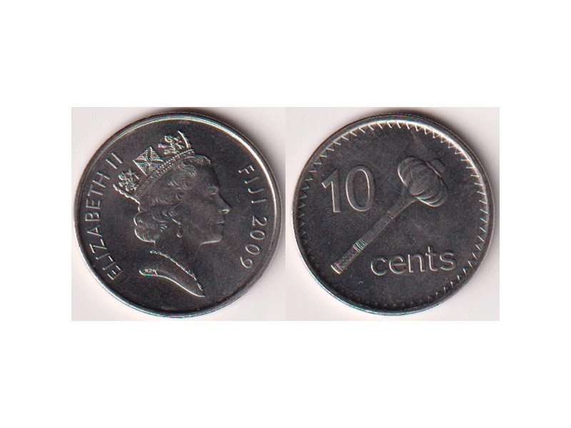 Острова Фиджи. 10 центов 2009г.