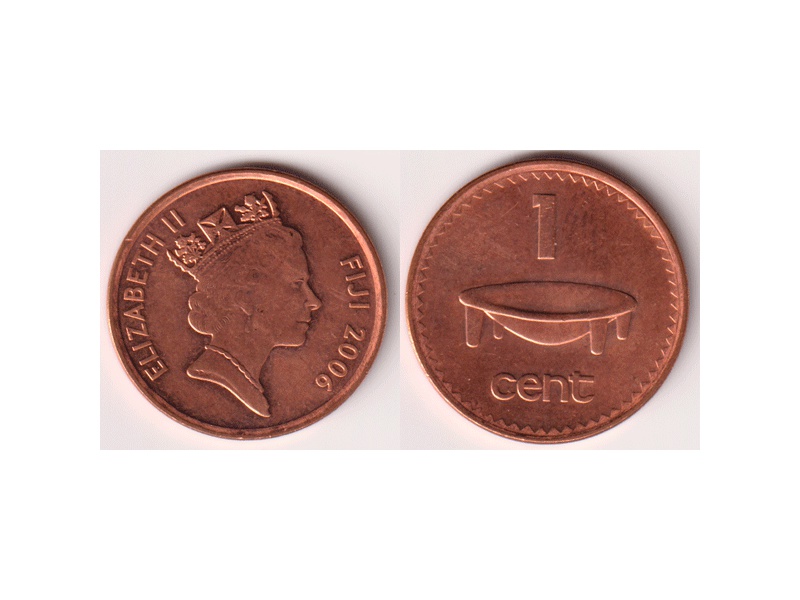 Острова Фиджи. 1 цент 2006г.