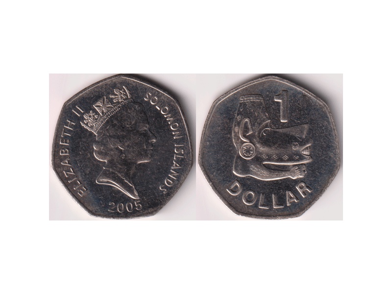 Соломоновы Острова. 1 доллар 2005г.