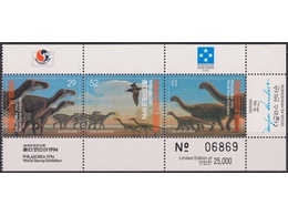 Федеративные Штаты Микронезии. Динозавры. Мини-блок 1994г.