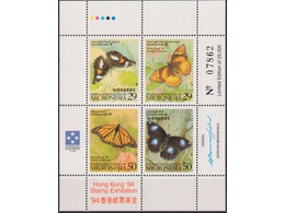 Федеративные Штаты Микронезии. Бабочки. Мини-блок 1994г.