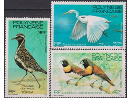 Французская Полинезия. Птицы. Серия марок 1982г.
