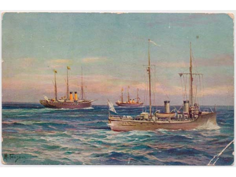 А.Ганзен. «Императорские яхты 1910г.»