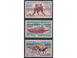 Сенегал. Виды спорта. Почтовые марки 1961г.