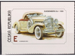 Чехия. Автомобиль. Почтовая марка 2012г.